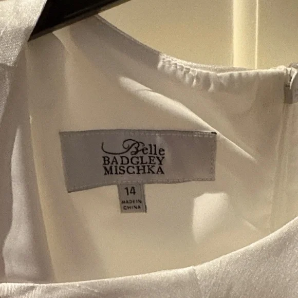 Badgley Mischka White Formal Kids Dress